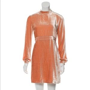 Blush suede dress. Size 4.